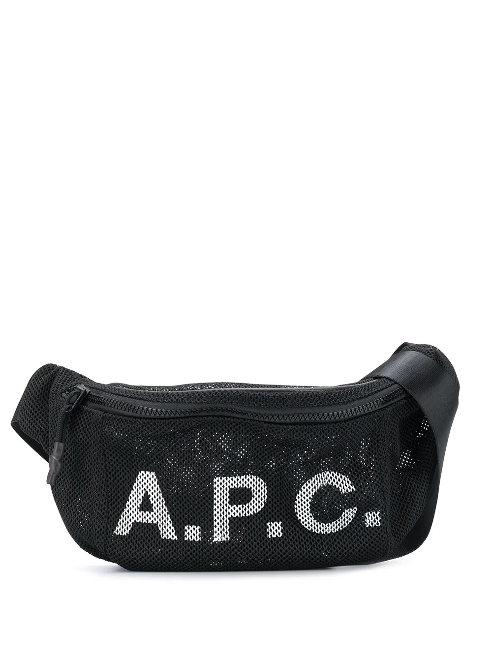 mesh printed logo belt bag - 1