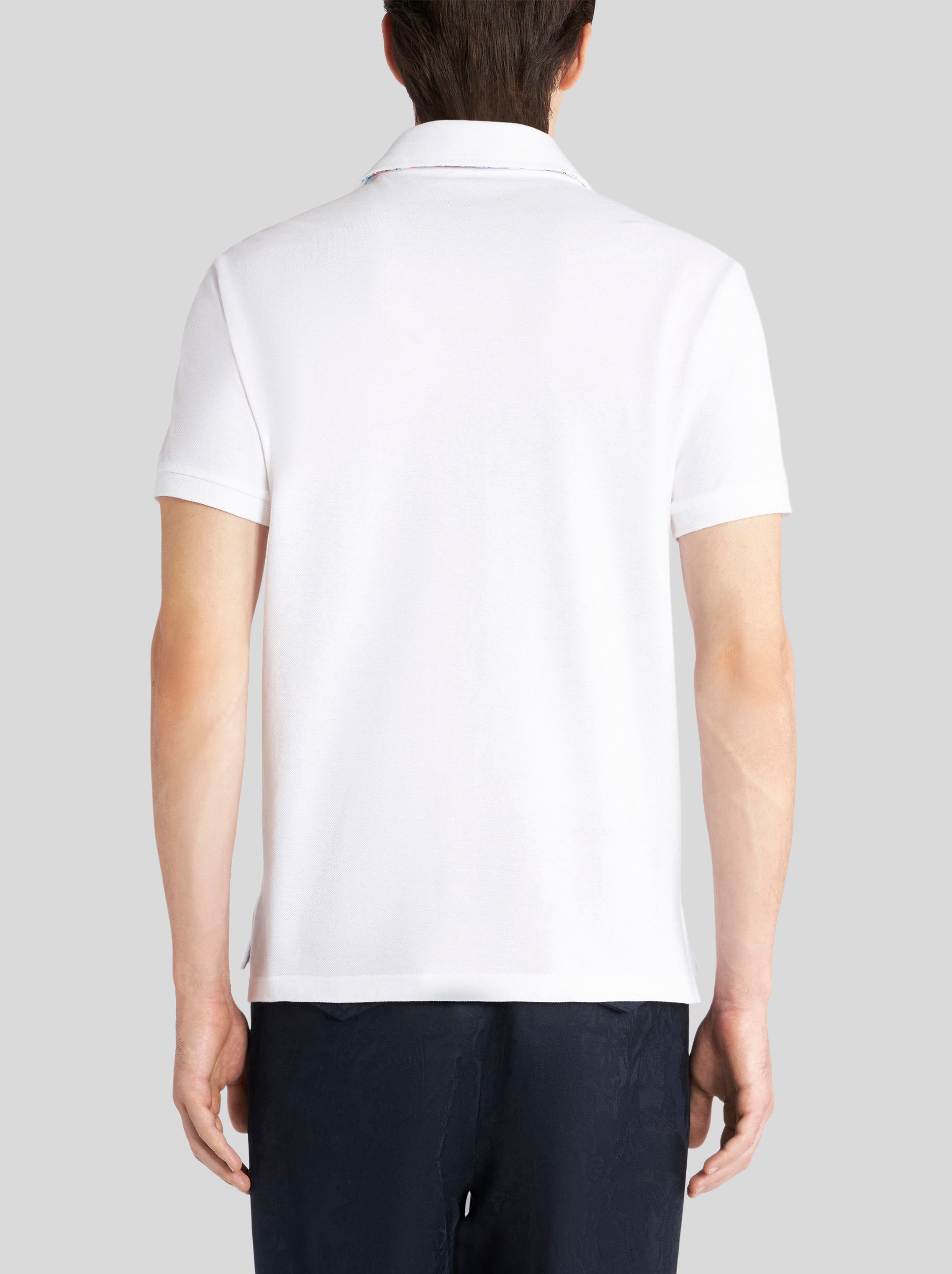 COTTON POLO SHIRT WITH PEGASO - 4