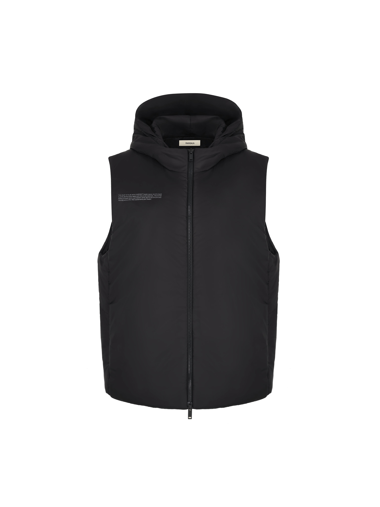 Mens Flower-Warmth Padded Gilet - Black - 1