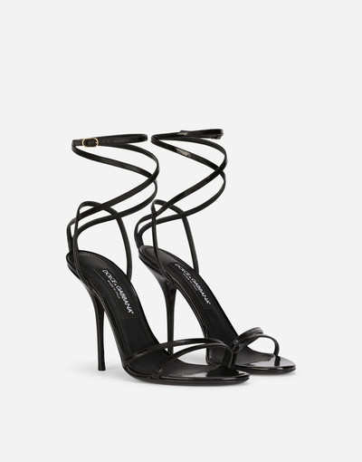 Dolce & Gabbana Polished calfskin sandals outlook