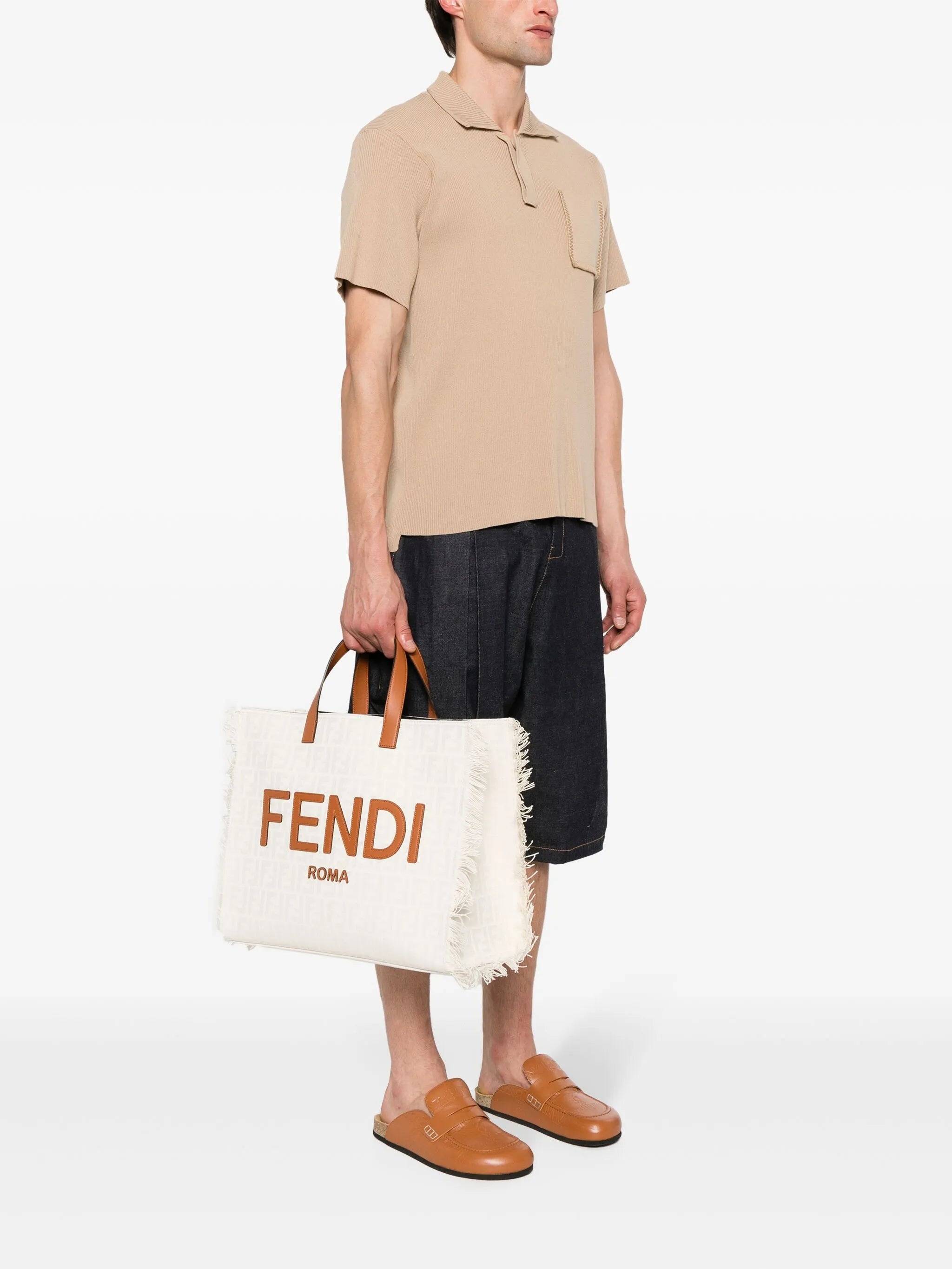 Jacquard-logo Canvas Tote Bag - 5