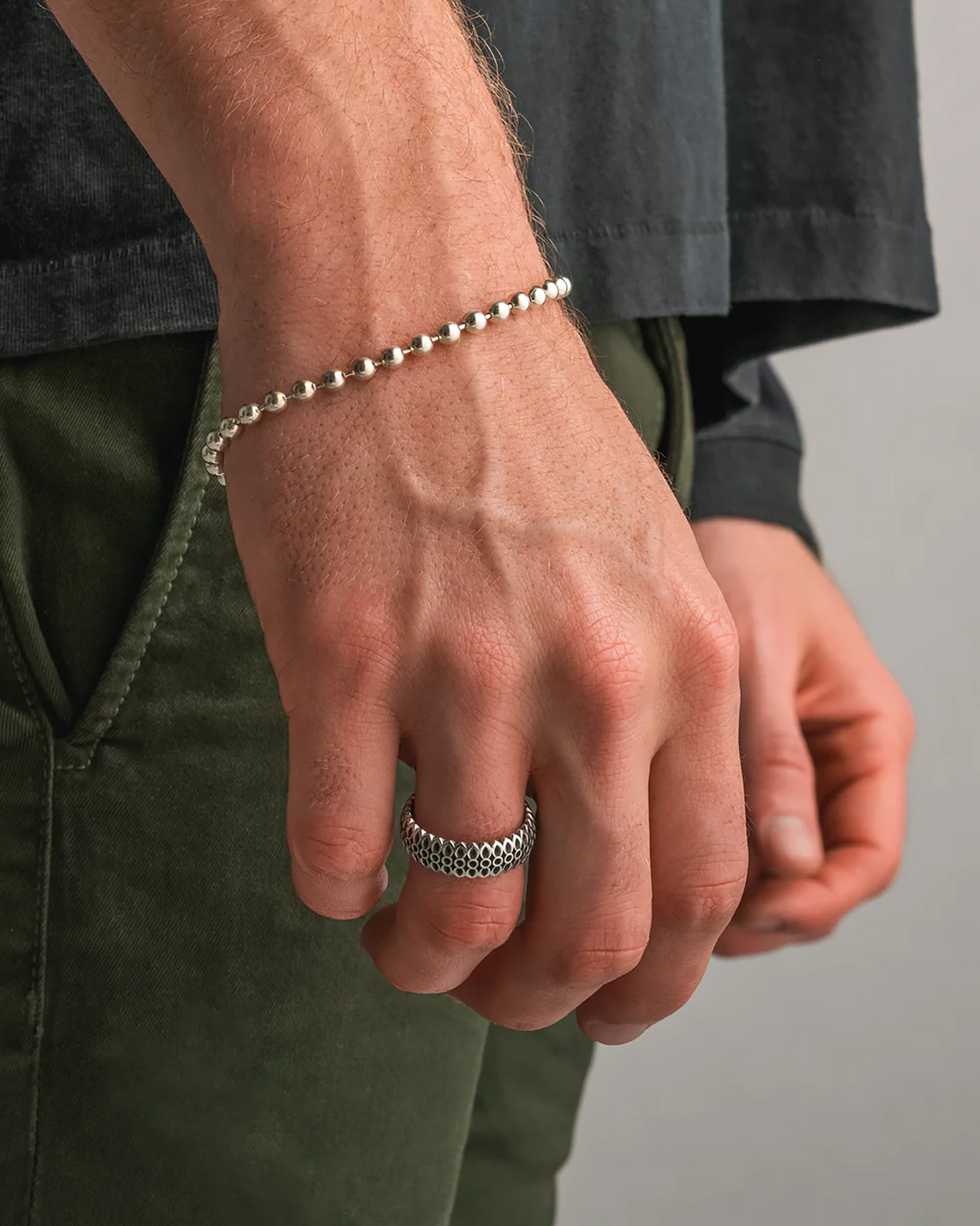 RS-M25-SM GOOD ART HLYWD Model 25 Ring Small - Sterling Silver - 2