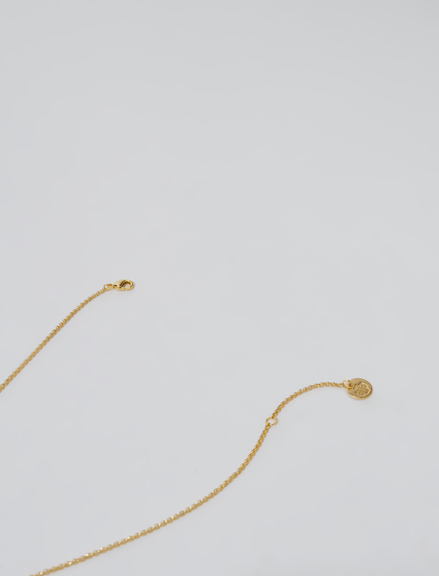 Gold-tone necklace with rhinestones - 3