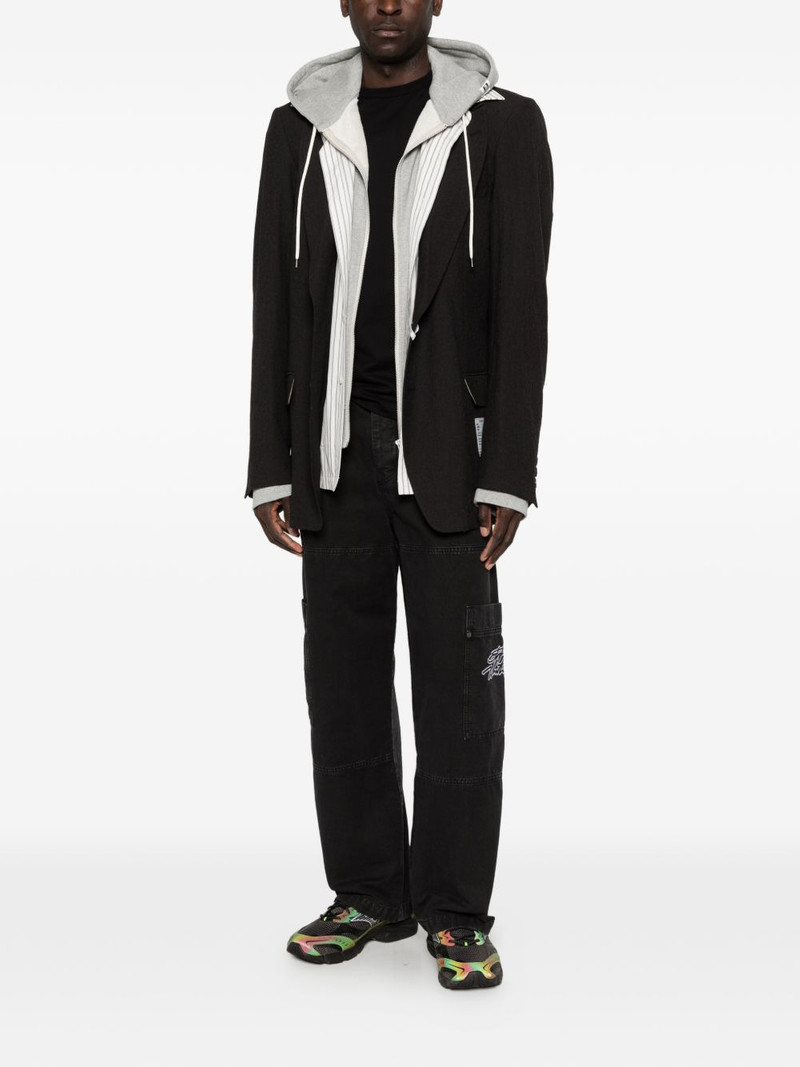 Off-White cargo-pocket embroidered trousers outlook