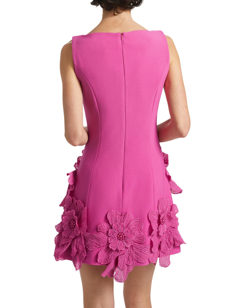 Women's Janelle Floral Appliqué Minidress - Fuchsia 5