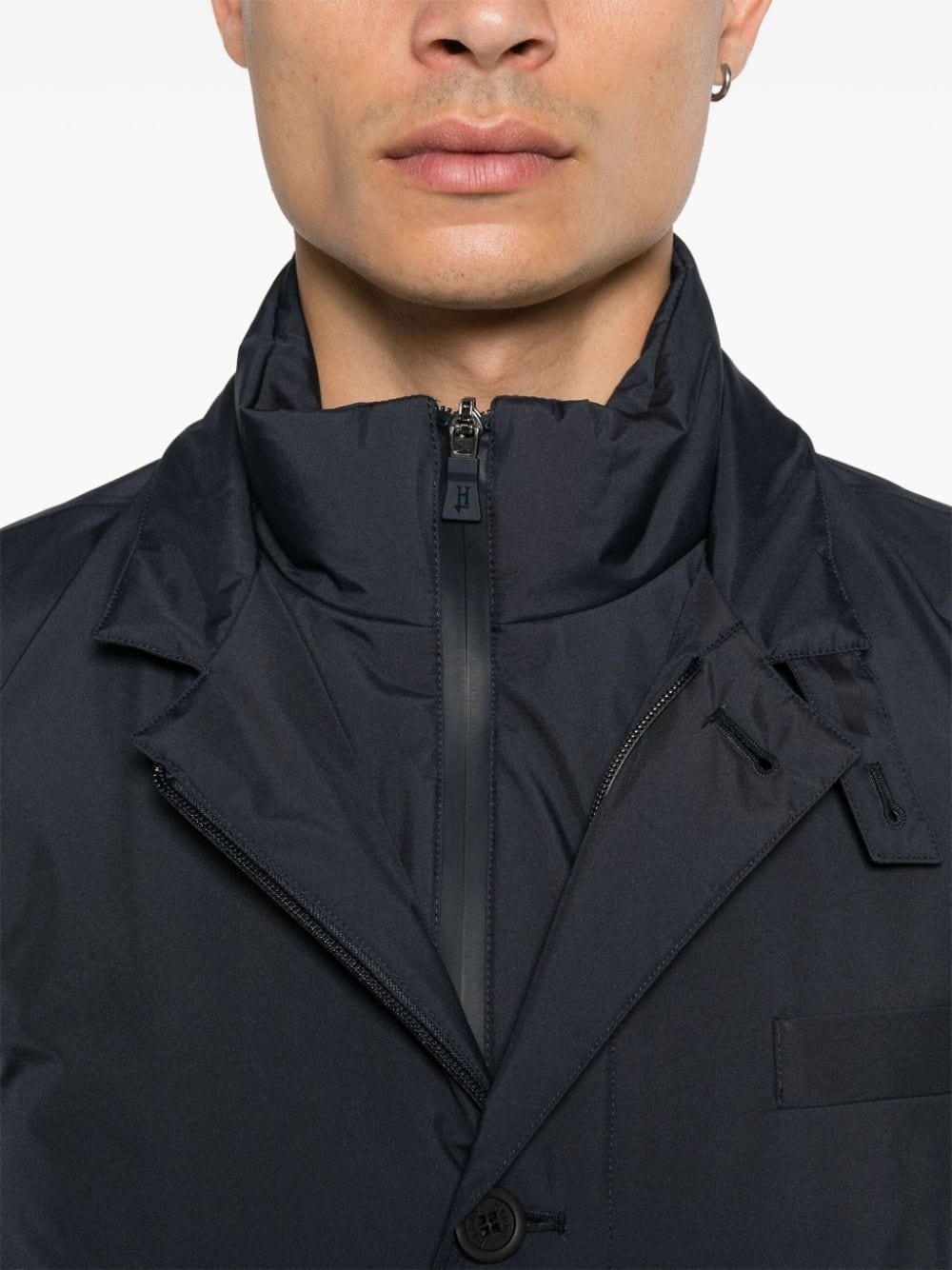 high-neck padded jacket - 5