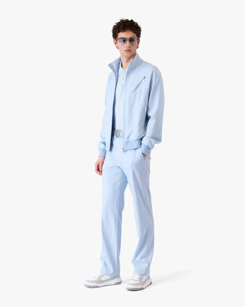 CASABLANCA Blue Monogram Tailored Jacquard Trousers | Casablanca Paris outlook