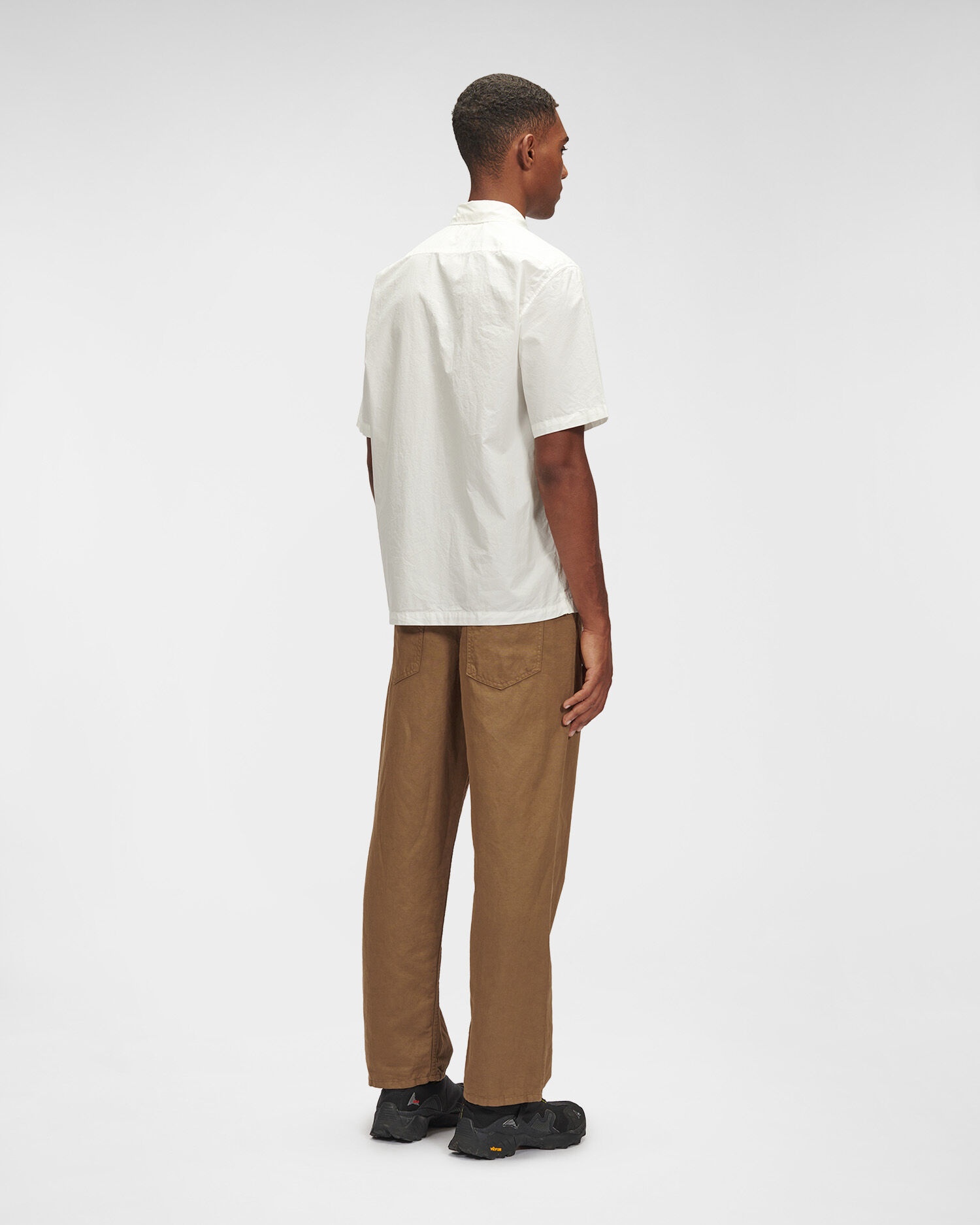 Popeline Label Style Logo Shirt - 4