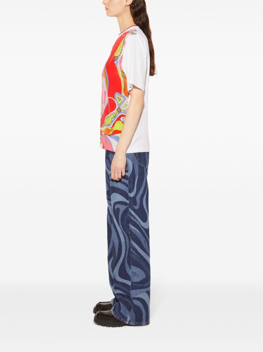 Orchidee-print t-shirt - 3