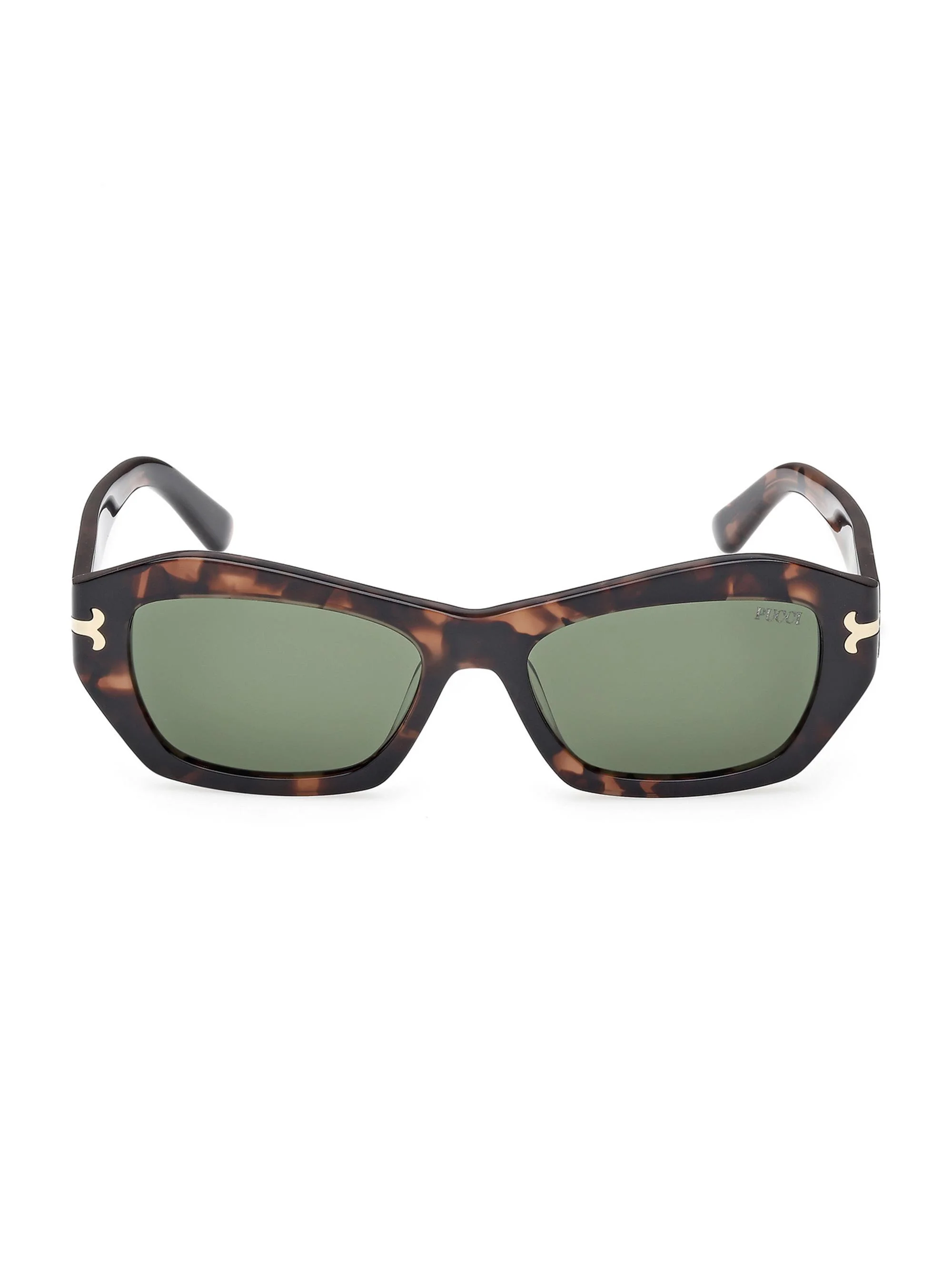 Women's 54MM Rectangular Sunglasses - Dark Havana Green - 1