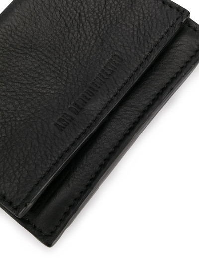 Ann Demeulemeester cord strap embossed logo wallet outlook