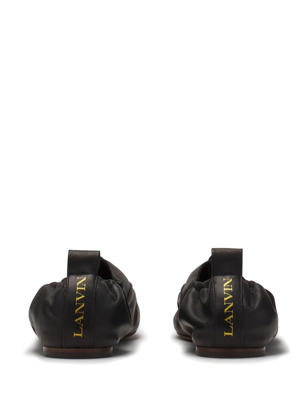 lace-up ballet flats - 3
