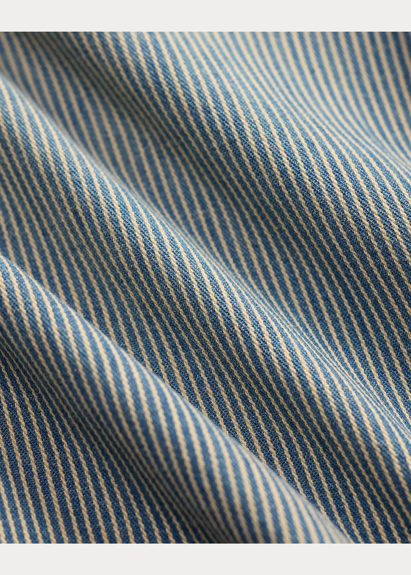 Indigo Striped Twill Workshirt 6