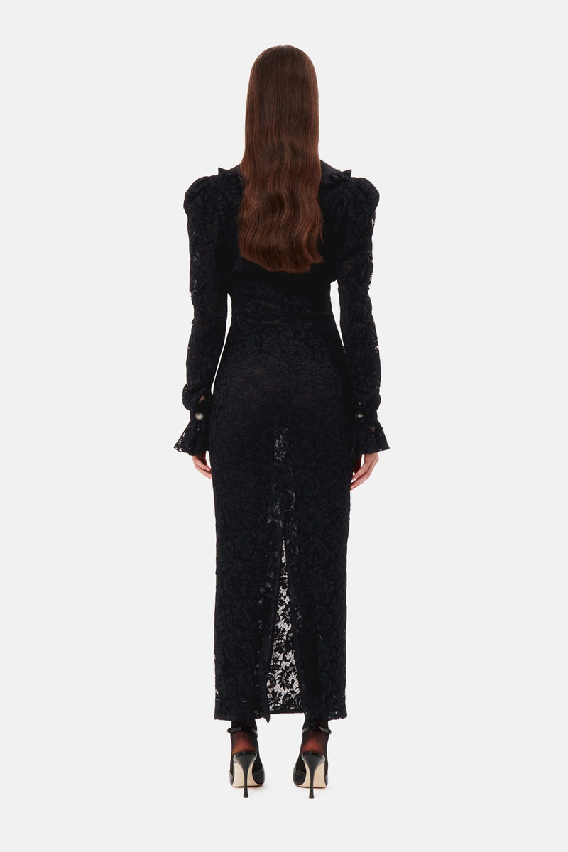 LACE DRESS WITH COLLAR AND BUTTONS 5