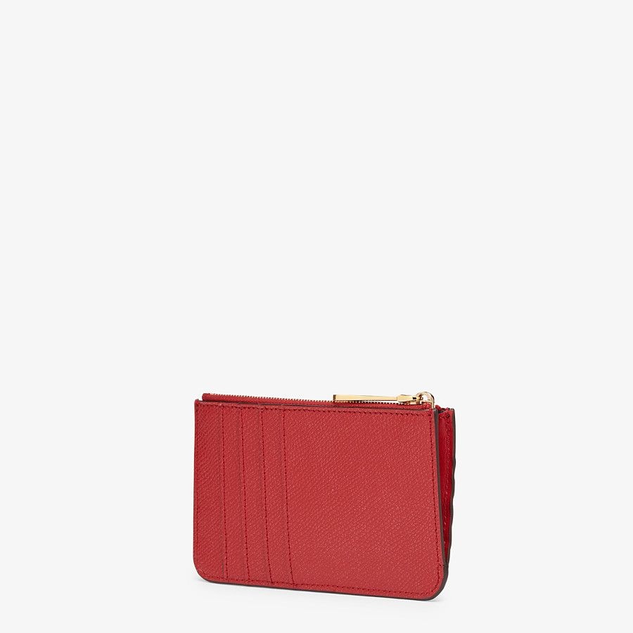 Red leather pouch - 2