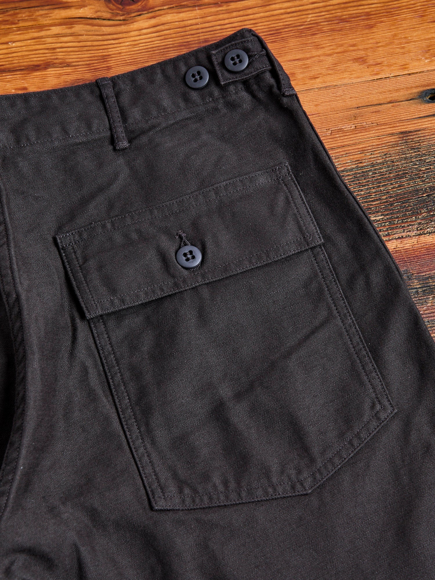 Straight Fit Fatigue Pants in Black - 11