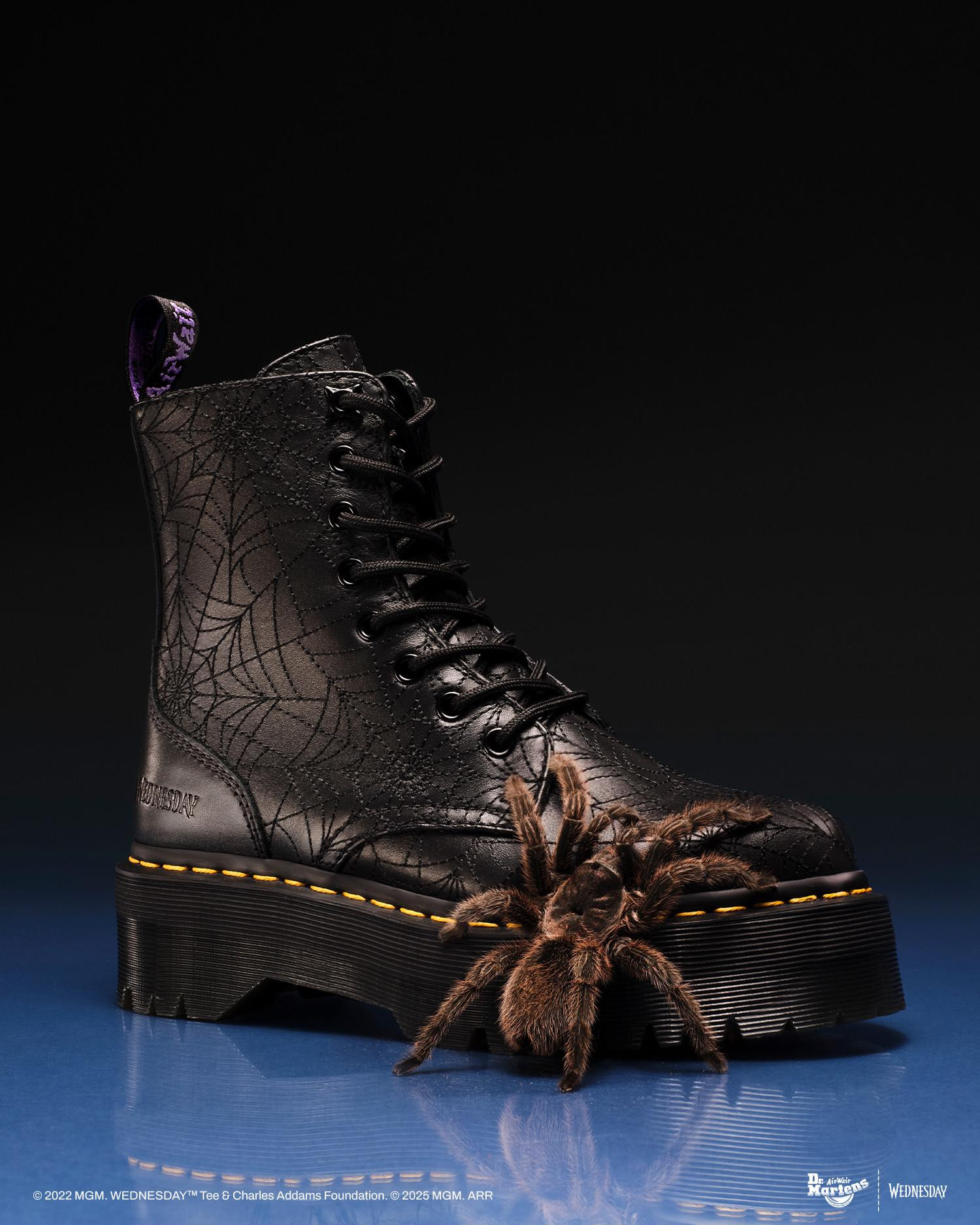 Jadon Wednesday Leather Platform Boots - 10