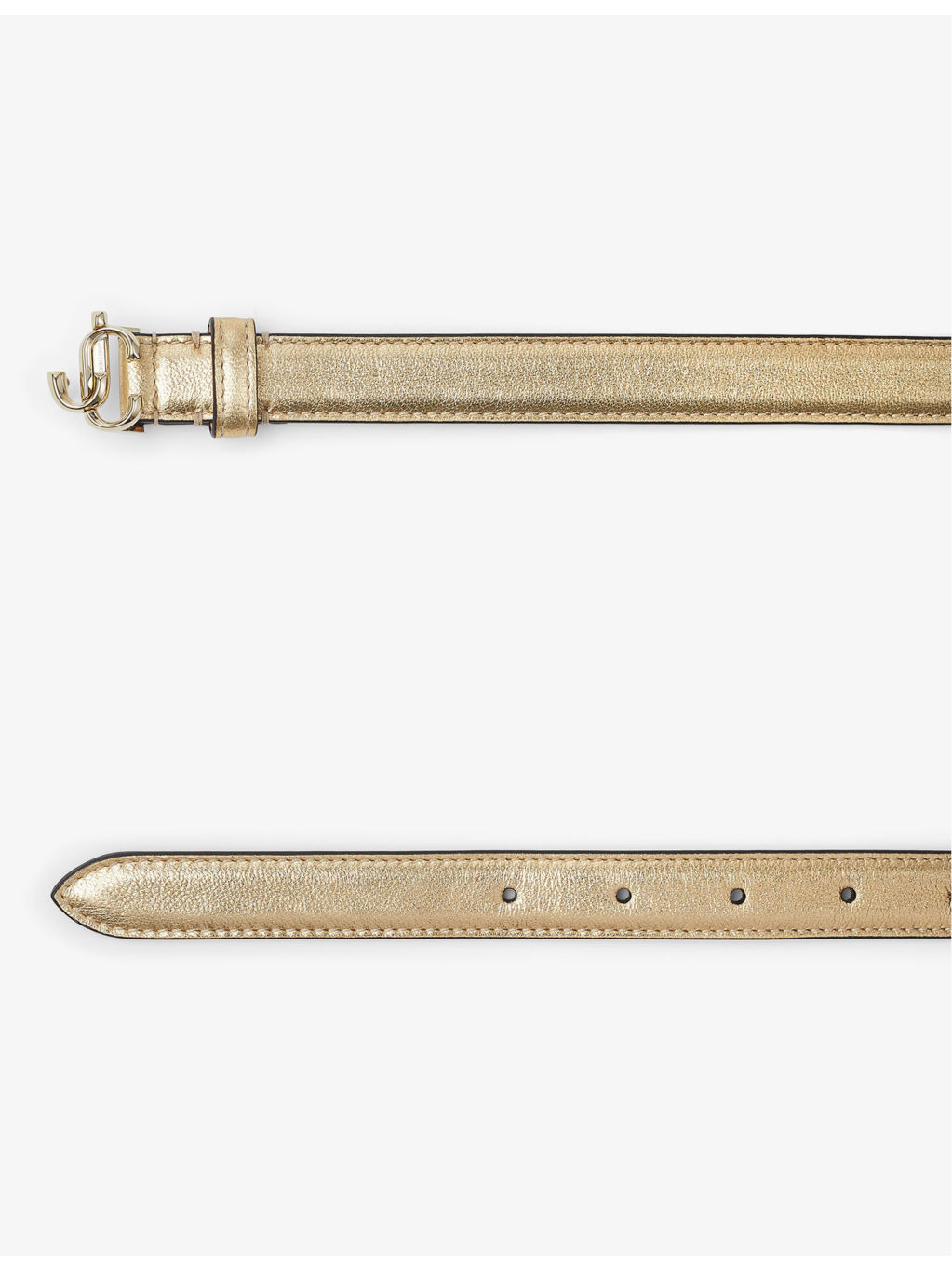 Helina brand-plaque mini leather belt - 3