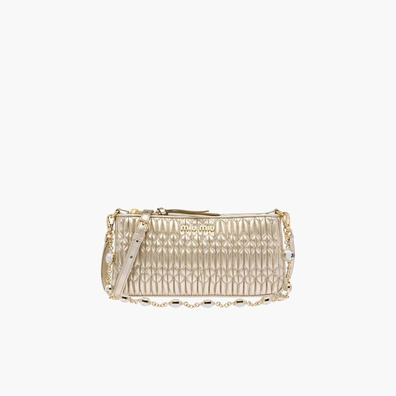 Miu Miu Nappa Crystal mini shoulder bag outlook
