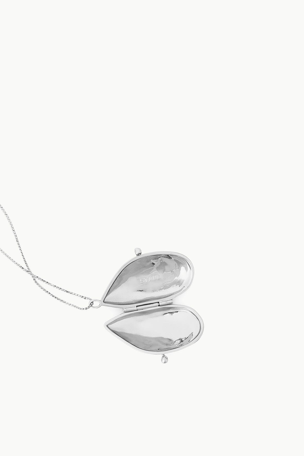 STAUD SHELL PILL CASE NECKLACE SILVER - 2