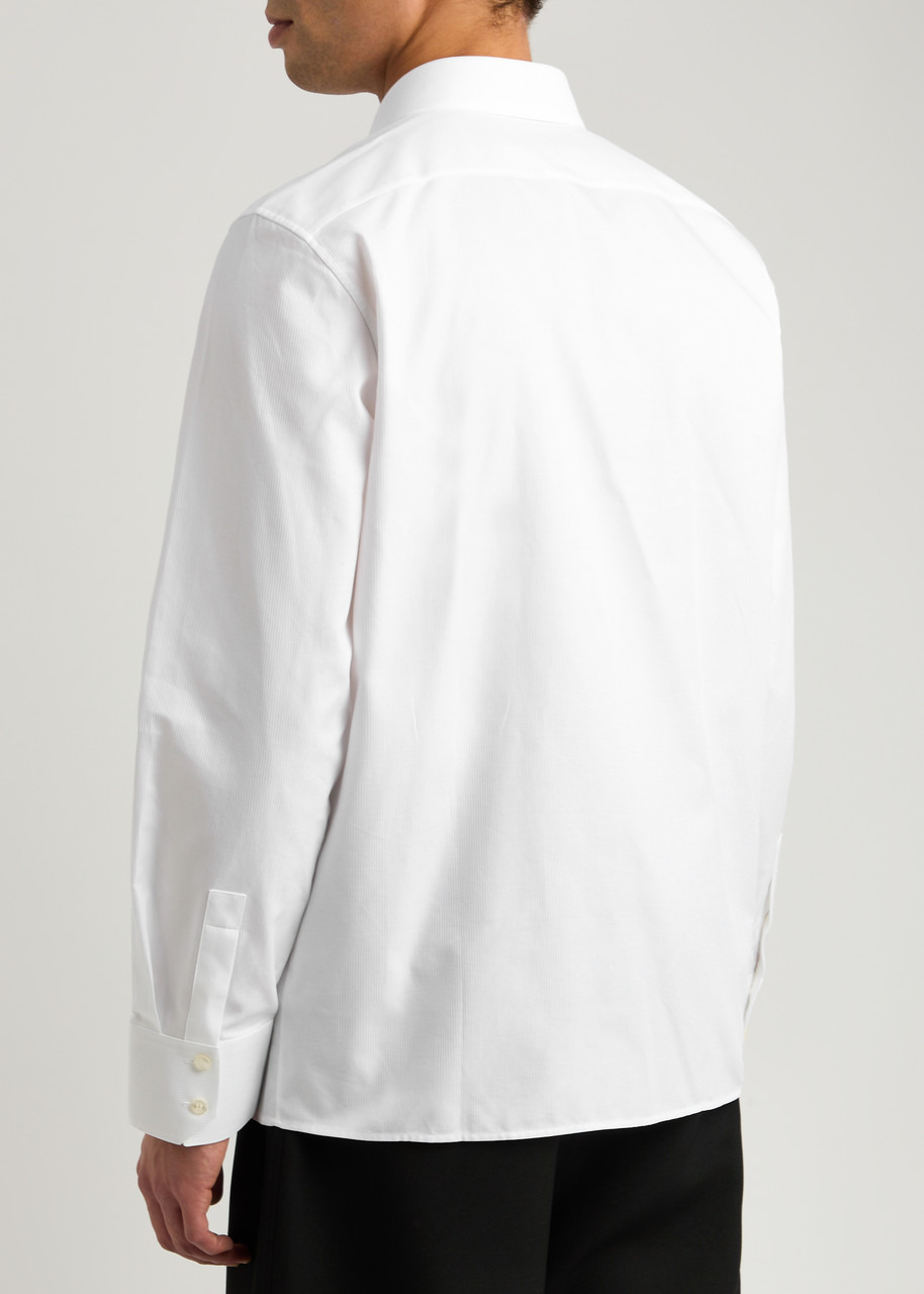 Saint Laurent Striped-jacquard Cotton Shirt - 3
