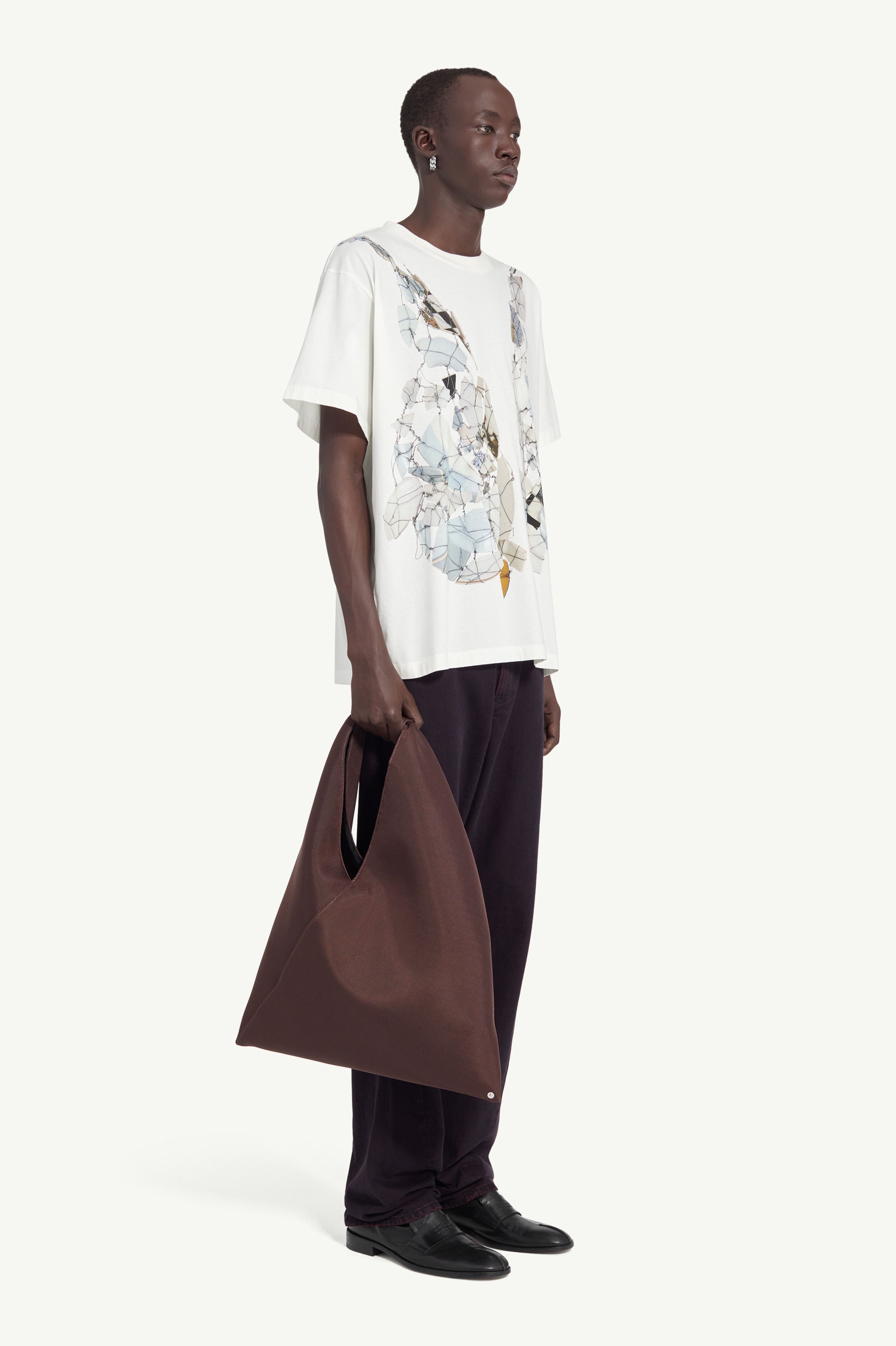 Broken Plate Print T-shirt - 3