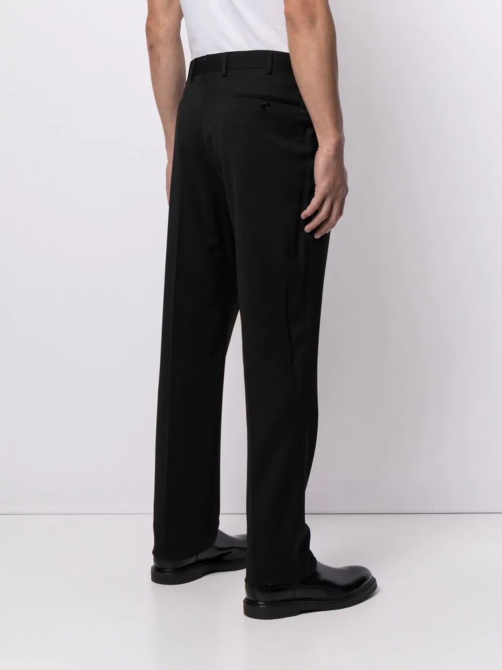 straight-leg tailored trousers - 4