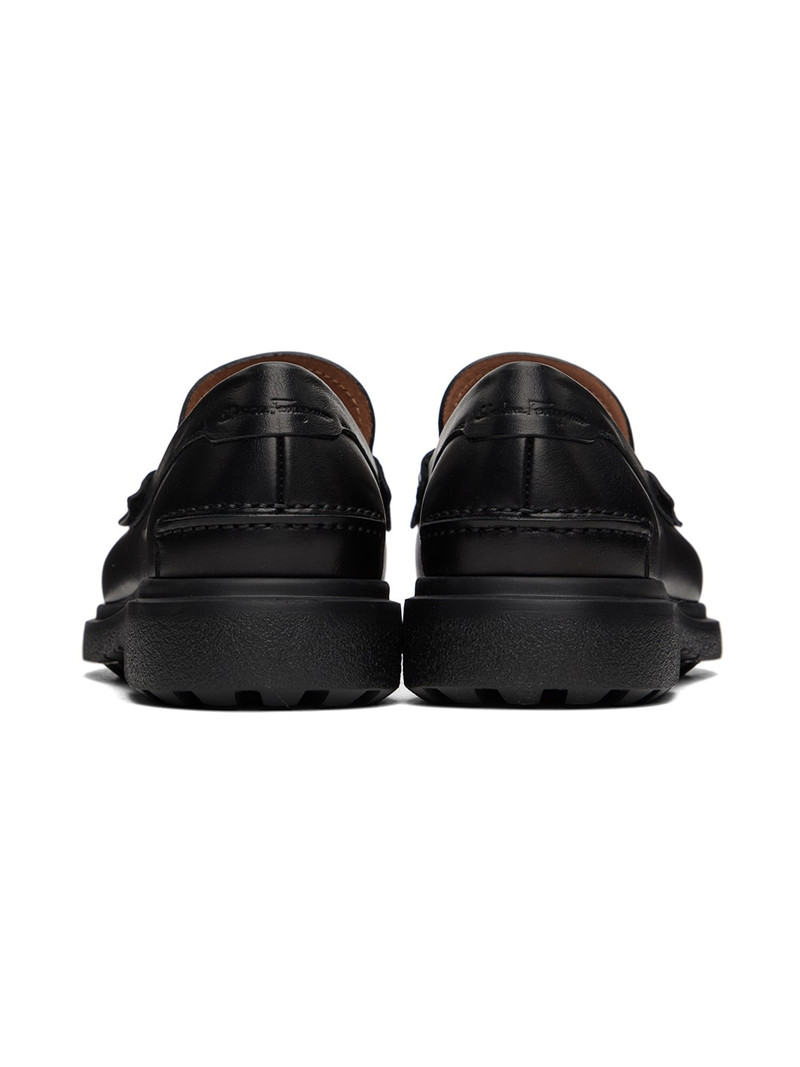 Black Leather Penny Loafers 2