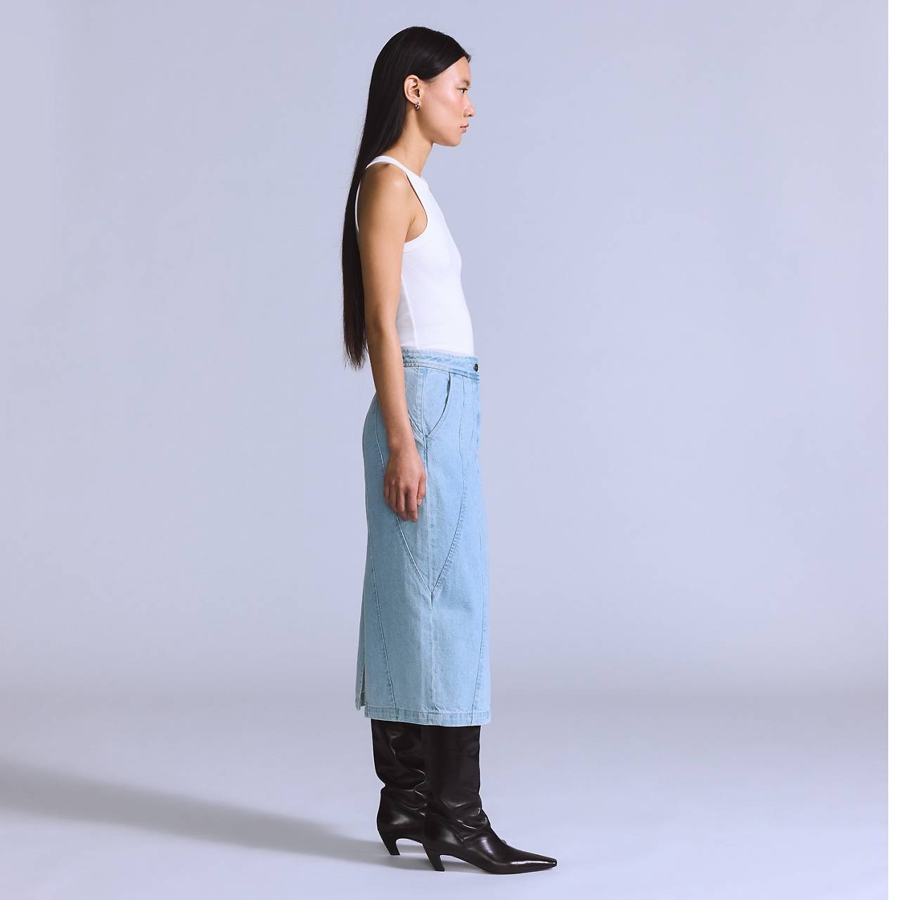 SEAMED SKIRT - 6