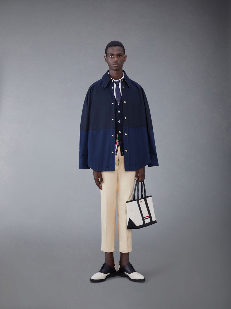 armband-detail seersucker cotton shirt 5