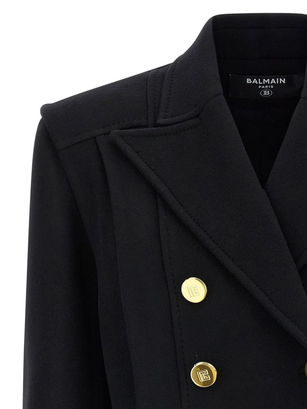 peak-lapel belted coat - 3