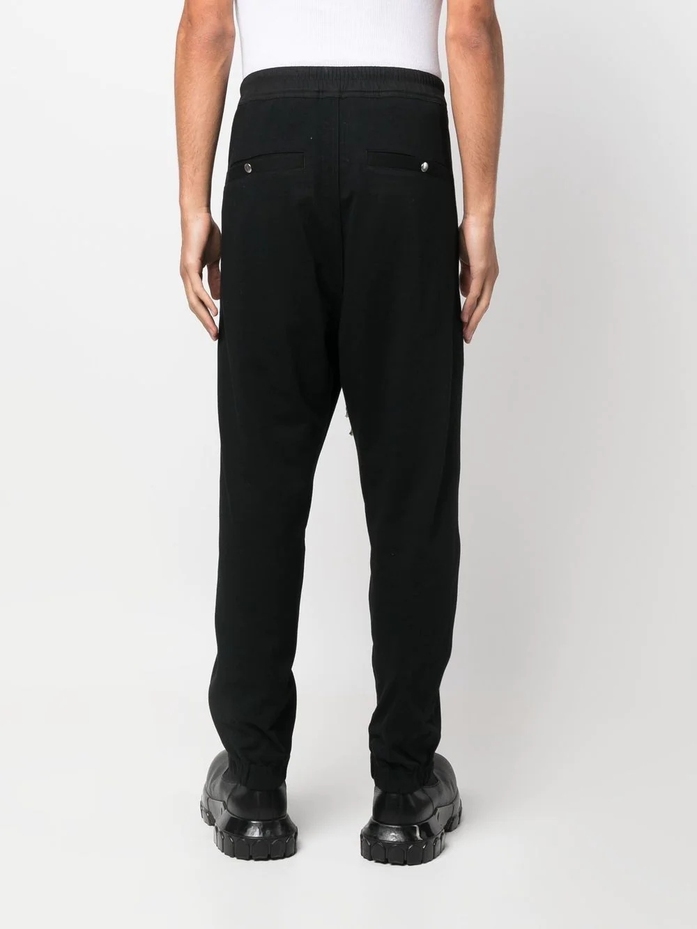 drawstring-fastening waistband track pants - 3