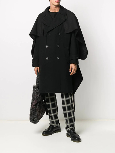 Comme des Garçons Homme Plus shawl wool coat outlook