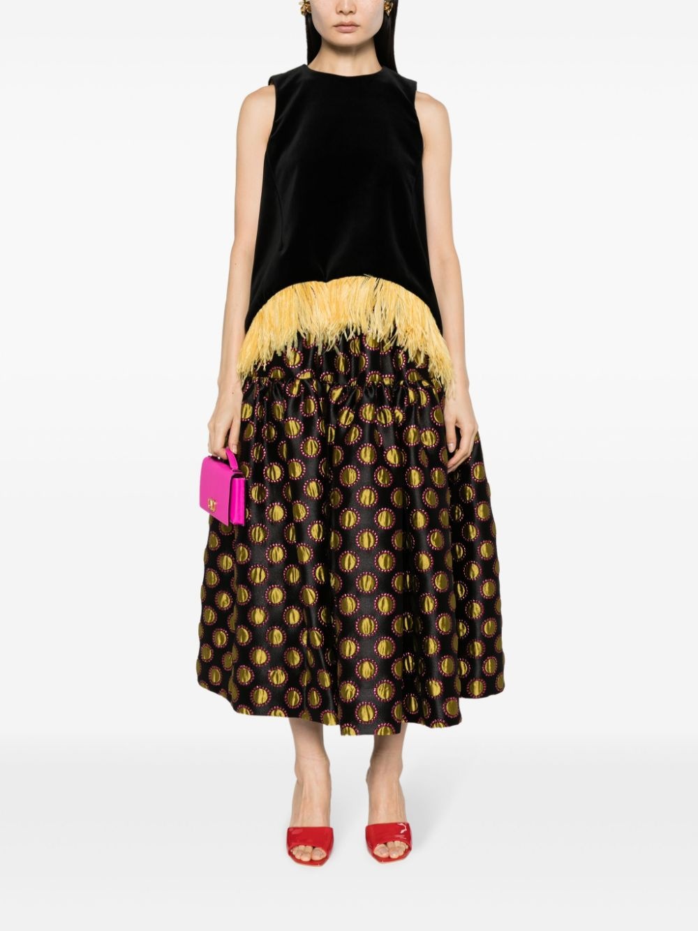 Oscar graphic-print skirt - 2