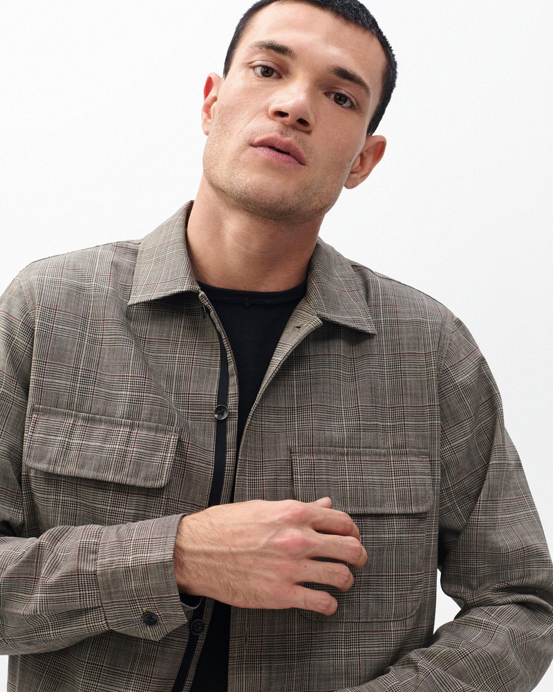 Isaiah Italian Wool Shirt Jacket 4