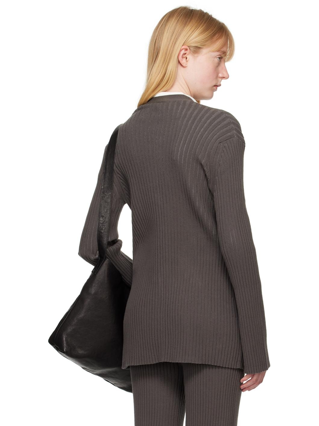 Gray Column Cardigan - 3