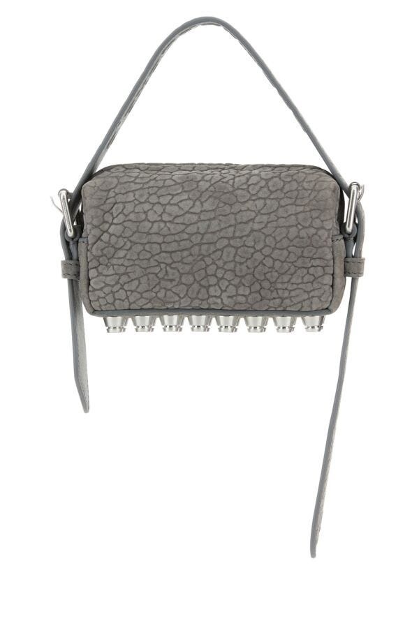 ショルダーバッグ・ポシェット ALEXANDER WANG GREY NABUK SMALL RICCO SHOULDER BAG Alexander Wang Small Ricco Nubuck Leather Crossbody Bag