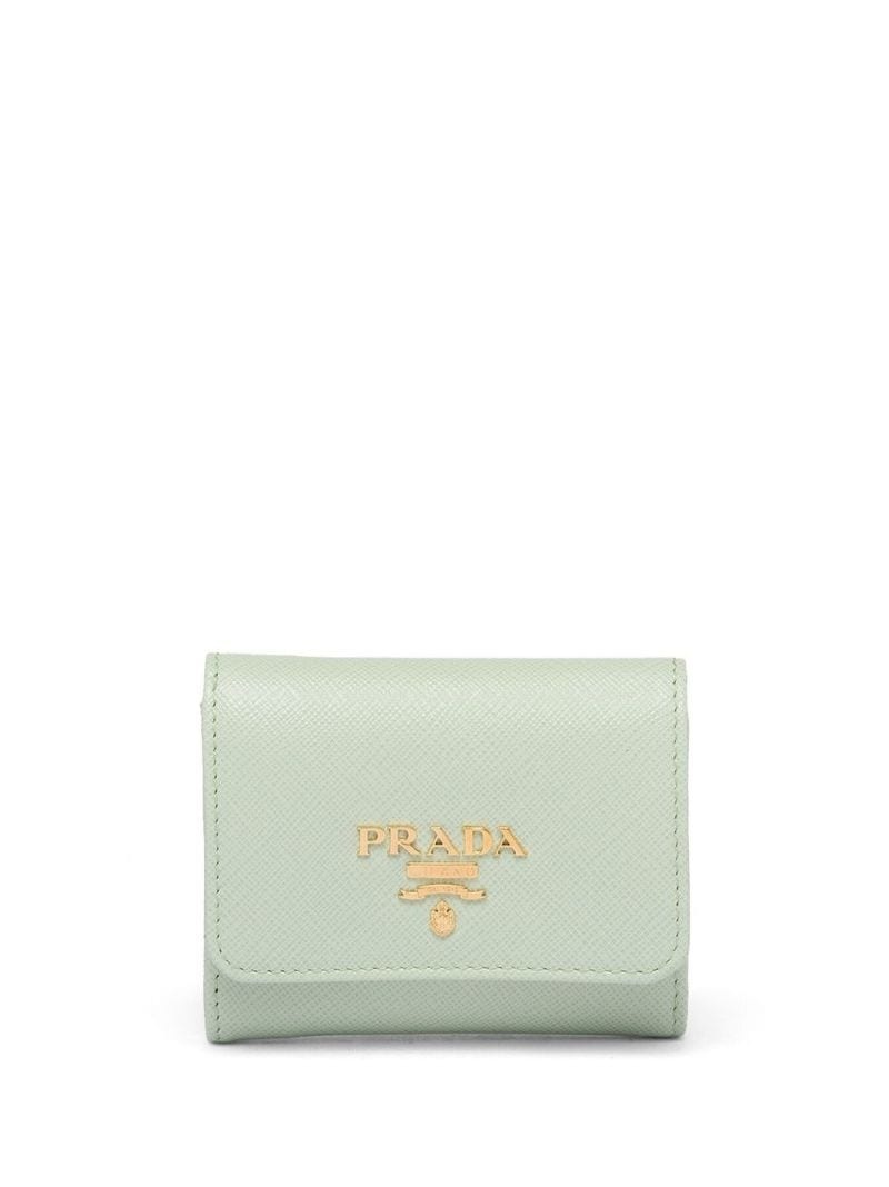 leather logo-detail wallet - 1