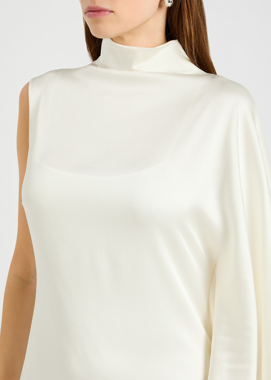 Stella Mccartney Draped Asymmetric Satin-crepe Gown - 5