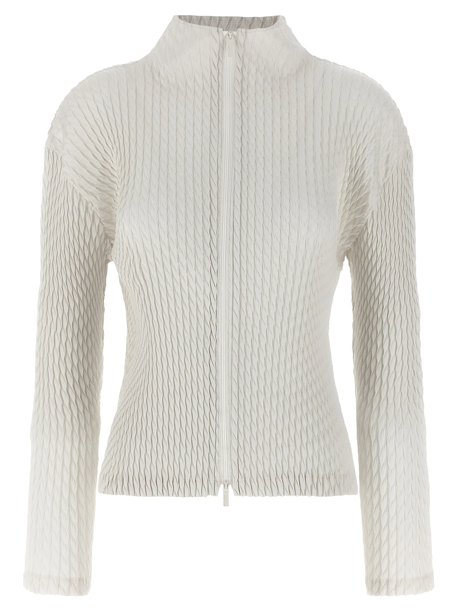 Issey Miyake Women 'Sleek Pleats' Cardigan - 1