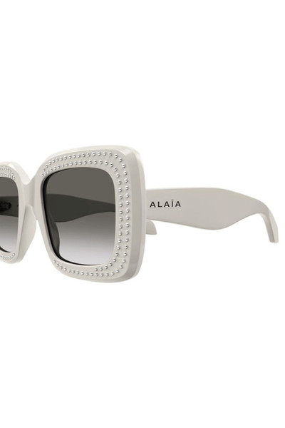Alaïa Logo Square Studded Sunglasses outlook