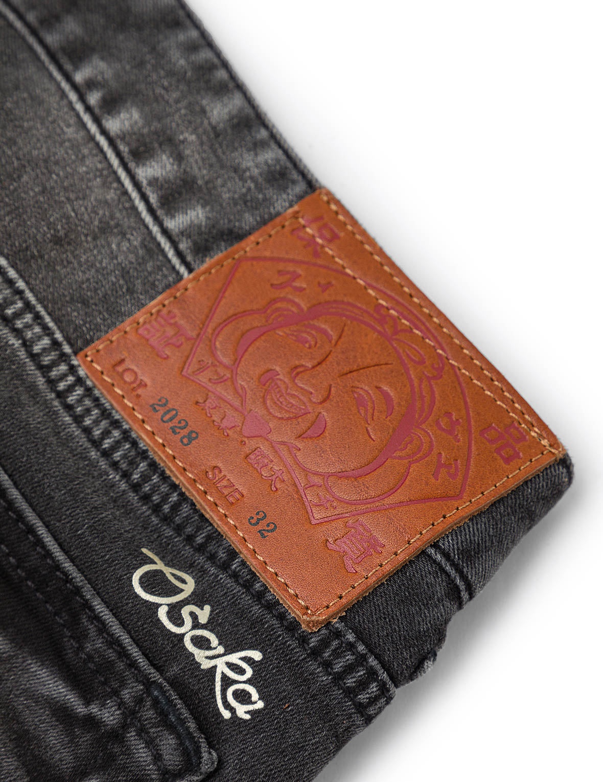 Seagull and Kamon Print Flex Skinny Denim Jeans #2028 - 9