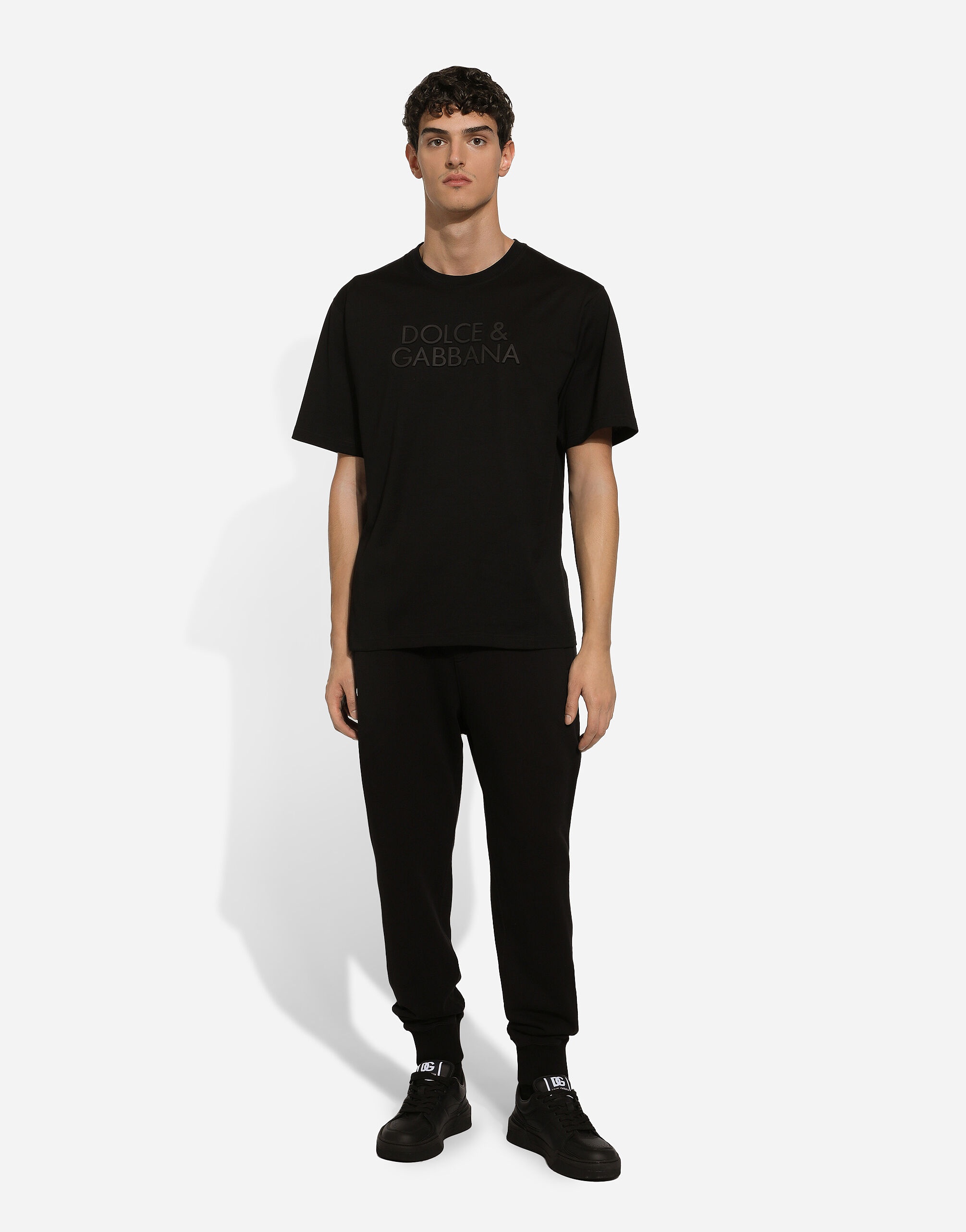 Cotton T-shirt with logo embroidery - 2