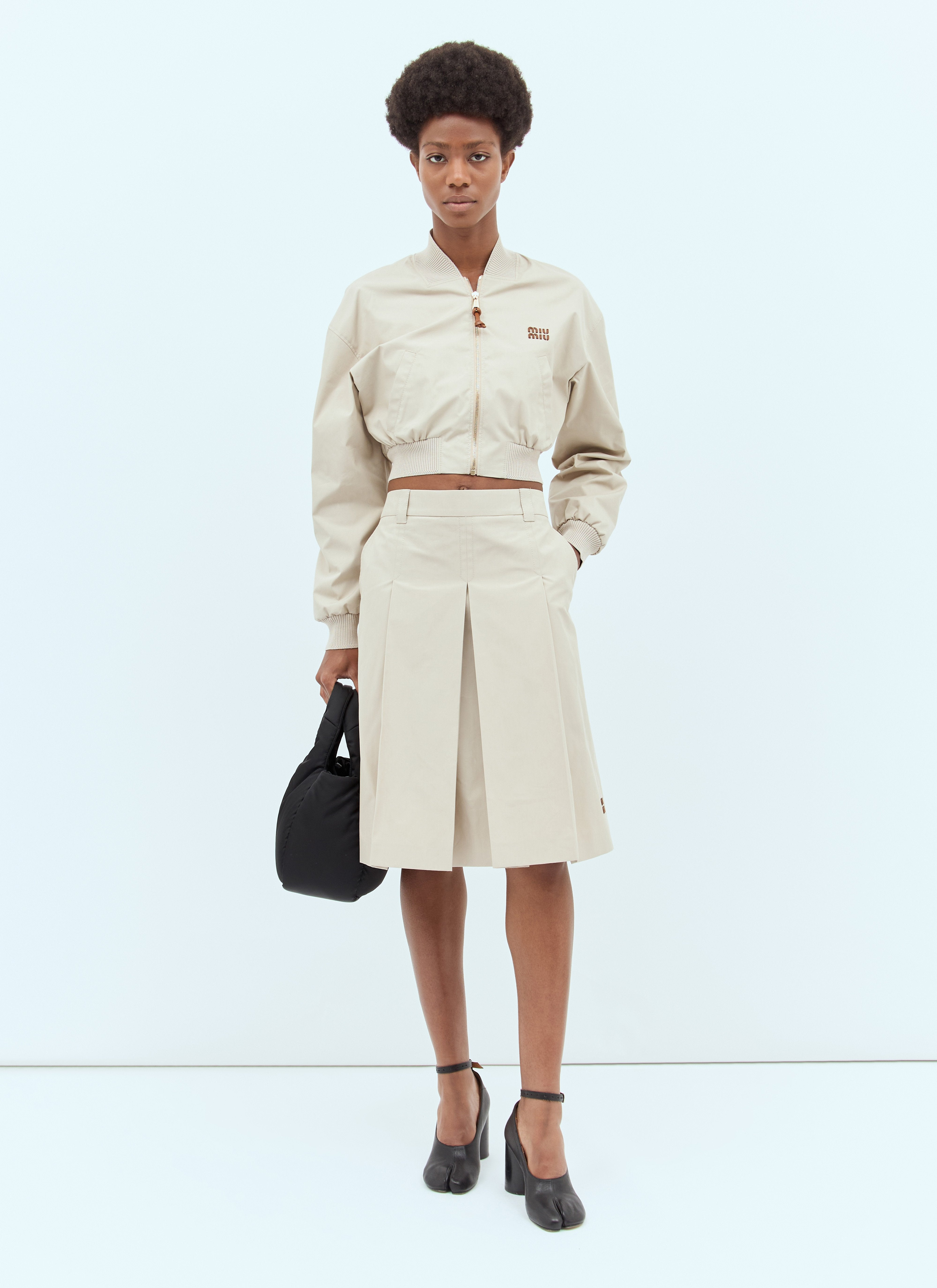 Miu Miu Women Pleated Midi Skirt - 3