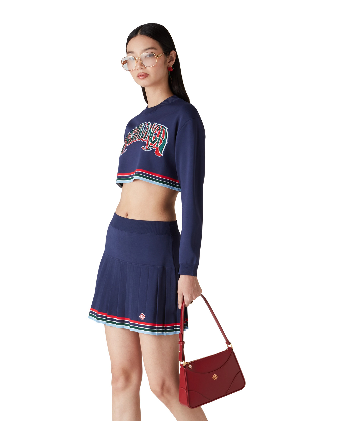 Baseball Pleated Skirt | Casablanca Paris - 4