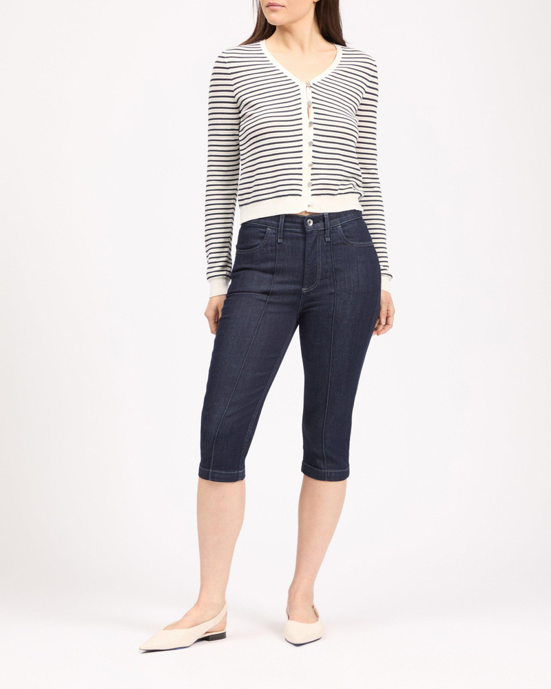 Katie Capri Jean High-Rise in High Stretch Denim 1