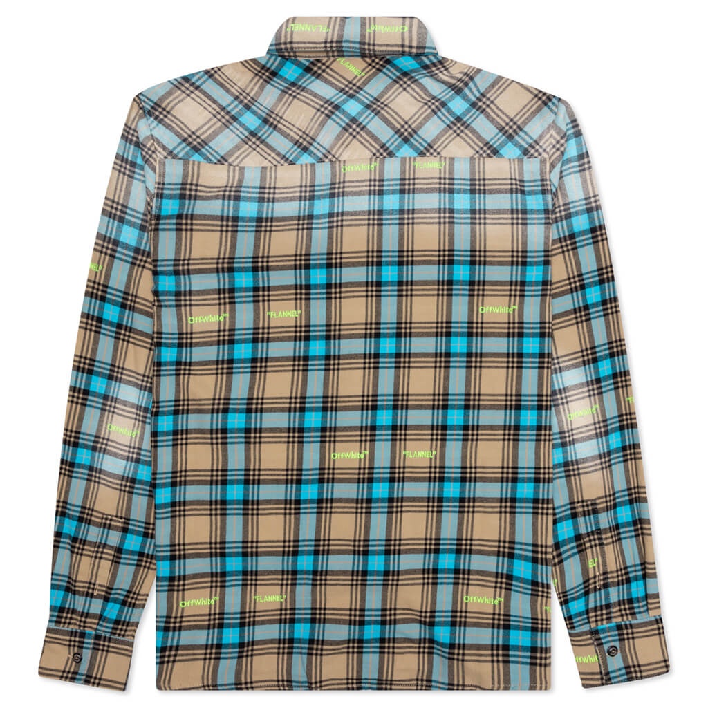 HELVET PATTERN CHECK FLANNEL SKATE SHIRT - NO COLOR - 2