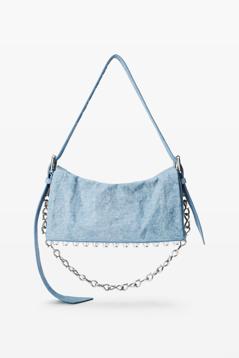 Ricco Crushed Flap Bag in Leather Medium 6