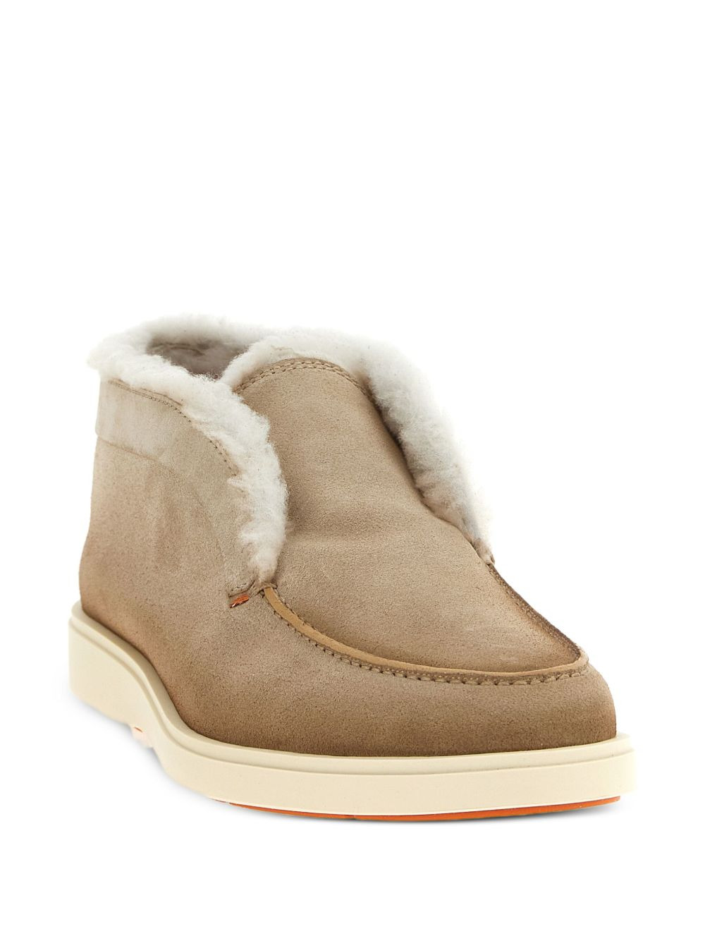suede slip-on boots - 2