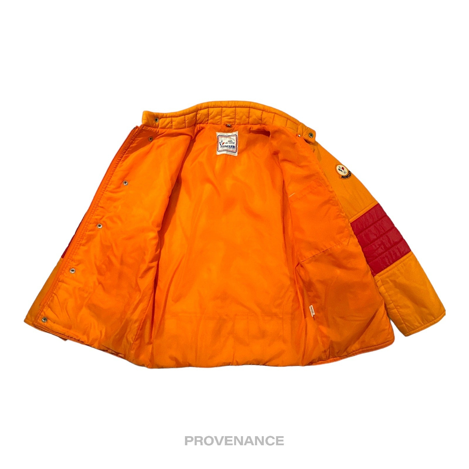 Moncler Light Ski Jacket Coat - Orange/Red - 4